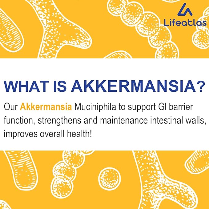 GLP-1 Supplement | 300 Billion AFU Akkermansia Muciniphila, Akkermansia Probiotic for Women Men, Akka Superbiotics for GLP-1 Production, Digestive, Gut, Immunity, Enhances Gut Lining Function, 4 Packs