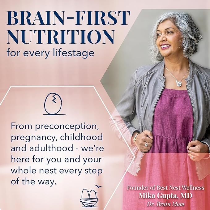 Best Nest Wellness Mama Bird AM/PM Prenatal Multi Plus - Methylated Prenatal Multivitamin Supports Healthy Brain Development - Nutritional Support Supplement for Pregnancy with Choline - 60 Caplets