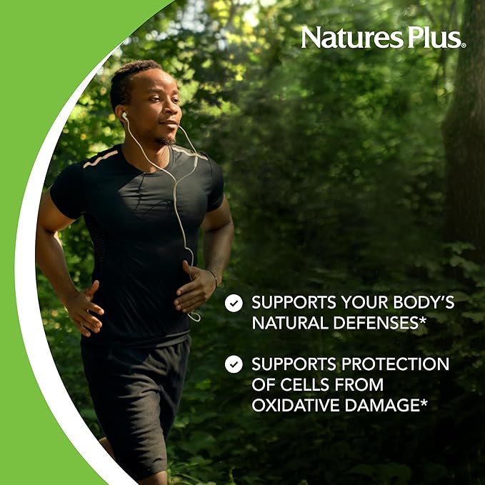 Natures Plus Vitamin E, Natural Carob Flavor - 90 Chewable Tablets, Pack of 2 - Free-Radical Defense & Overall Well-Being - Vegetarian, Gluten Free - 180 Total Servings