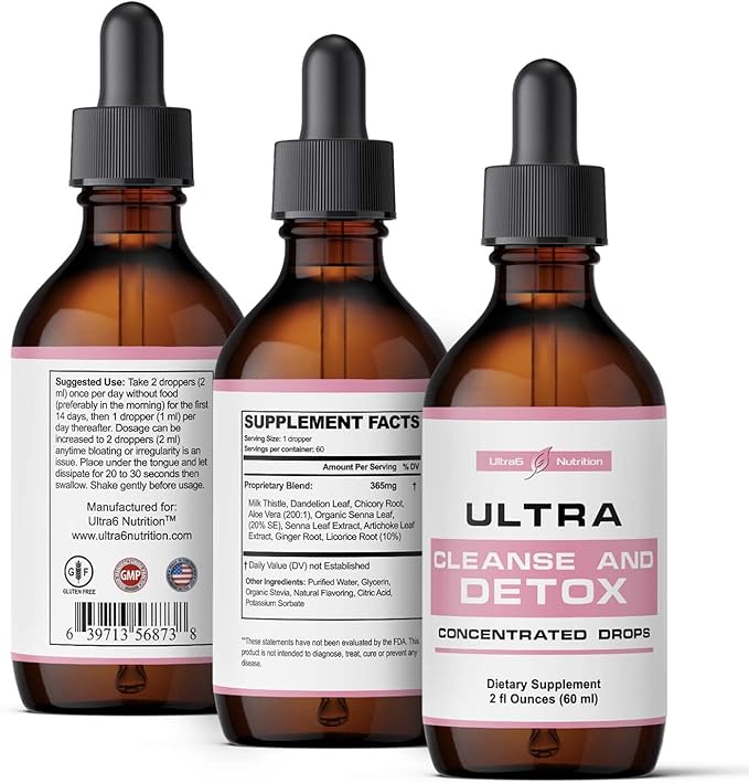 Liver Cleanse Detox & Repair Drops with Milk Thistle Extract, Dandelion Root Extract & Artichoke Extract. A Liver Support & Liver Health Formula. A Colon Cleanser and Liver Detox Supplement
