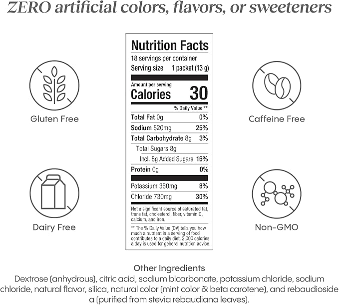 Hydralyte Low Sugar Rapid Rehydration - Lightly Sparkling Electrolyte Powder Packets, 16 oz Serve | Limeade Hydration Packets | Hydration for Heat, Travel Essential - Workout Essential (18 Count)
