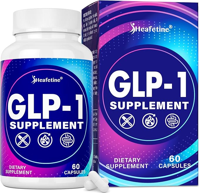 GLP-1 Supplement Support, with Naturally GLP-1 Supplement Probiotic, Hops & Green Tea Extract, GLP 1 Supplement for Gut, Energy, GLP-1 Levels & Overall Health - 60 Capsules