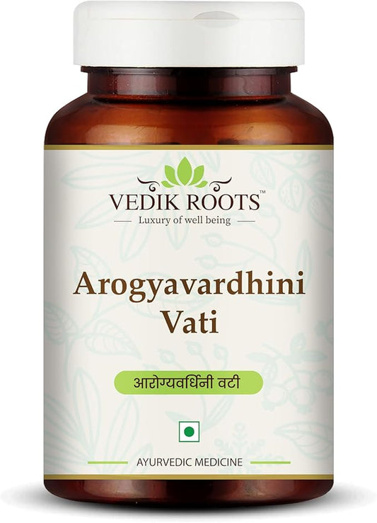 Arogyavardhini Vati Tablets - Natural Detox and Liver Health Support | for Spleen Enlargement | Reduces Bloating | for Nutrient Absorption Improvement | 120 Tablets (120)