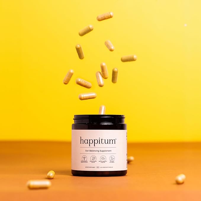 Happitum™: GI-Formulated & GI-Recommended Gut Calming Supplement for Bloating & Digestion Support, Natural Ingredients
