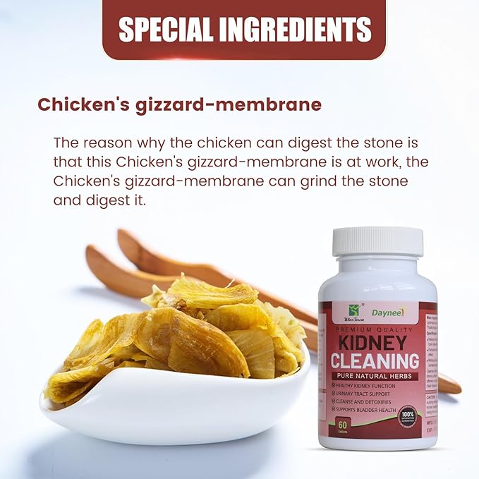 Kidney Stone Cleaning Tablet, Kidney Restore and Kidney Health Supplement to Support Stone Breaker & Kidney Cleanse, 60 Tablets