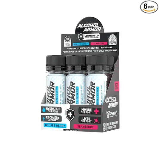 Variety Pack - Hydration Support, Essential Vitamins and Electrolytes, Vitamin B12, Milk Thistle - 6 Pack Variety