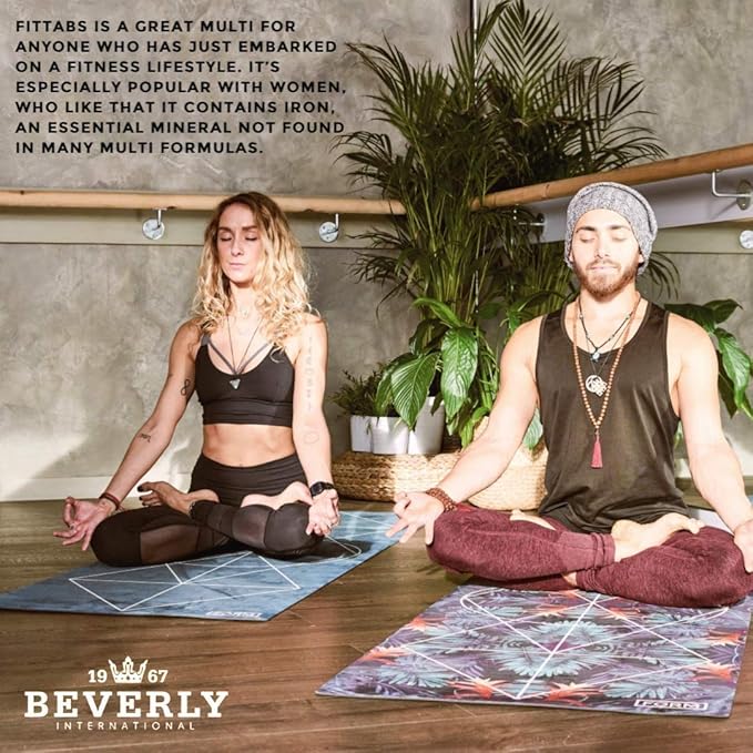 Beverly International Fit Tabs Daily Multi-Vitamin/Mineral with Iron Peptonate,120 Tablets. (30 Servings) Notice The Difference. Don’t Miss Out on The Healthy Benefits. Your Mind & Body is Priority.