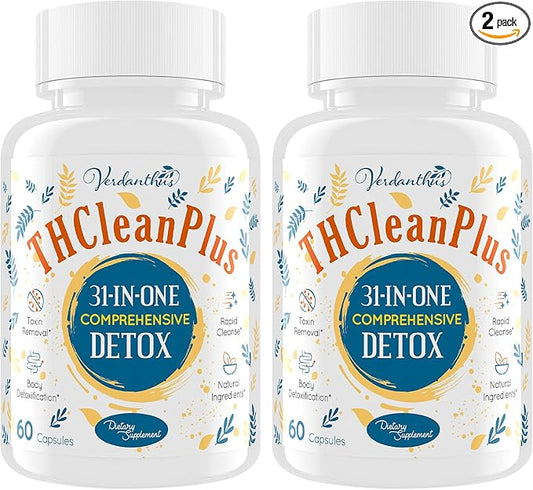 31-in-ONE Detox and Liver Cleanser, Fast Detox, Full Body Detox, Toxins Cleaner for Liver, Kidney, Natural Herbal Formula, Support Immune & Mood, Made in USA, 120 Capsules