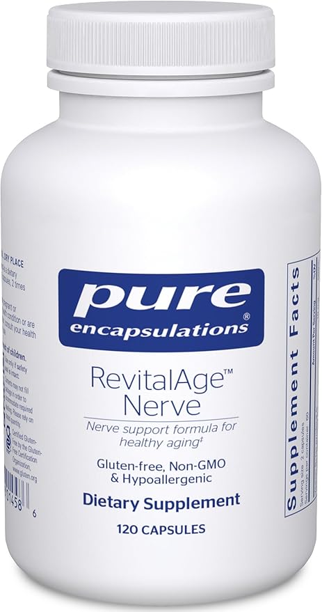 Pure Encapsulations Revita-Age Nerve | Hypoallergenic Supplement for Enhanced Cardiovascular, Metabolic and Neurocognitive Support | 120 Capsules