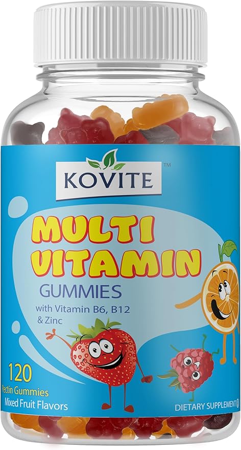 Childrens Multi Vitamin & Mineral with B6- B12 & Zinc Gummy - Assorted Fruit Flavor - 120 Gummies