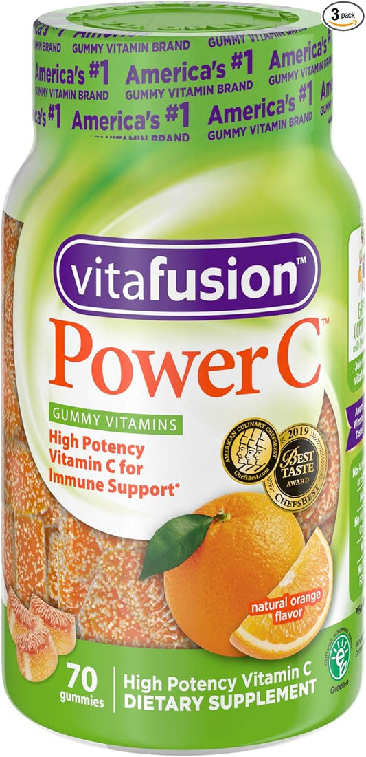 Vitafusion Power C Gummy Vitamins, 70ct, Pack of 3