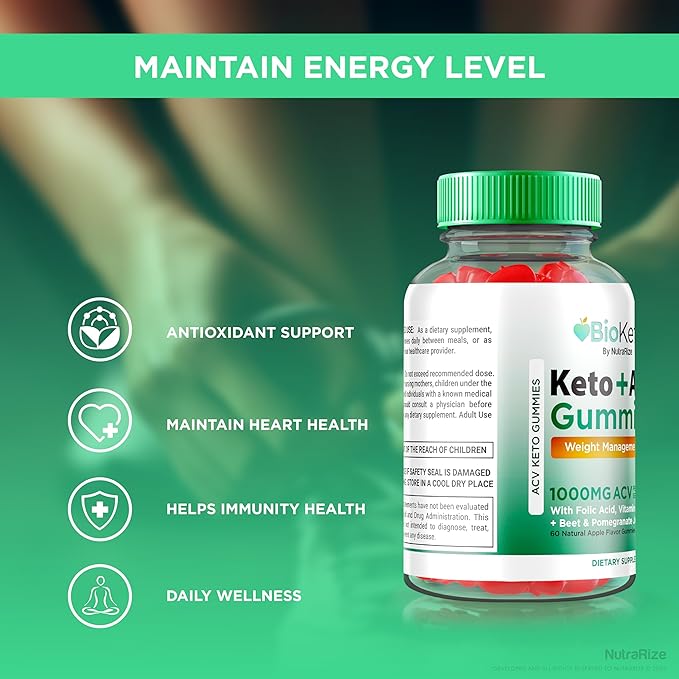 (3 Pack) Bioketix Keto ACV Gummies, Official Bio ketix Keto Gummies, All Natural Apple Cider Vinegar 1000 MG, Keto+ACV Supplement, ACV Keto Wellness Gummy, Gomitas Review (180 Gummies)