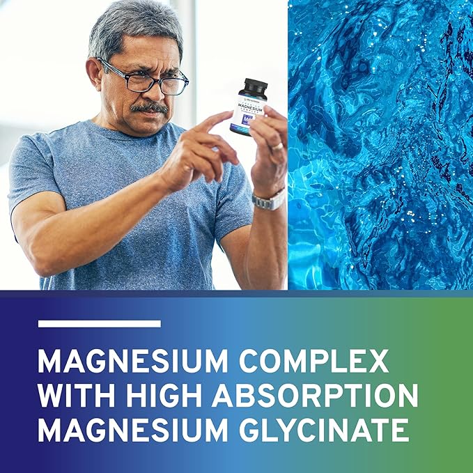 Trio Nutrition Magnesium Complex 90 Day Supply 420 mg | Calm, Relax, Stress Relief, and Muscle Recovery |Magnesium Glycinate Supplement with Vitamin B6 for Rapid Absorption*