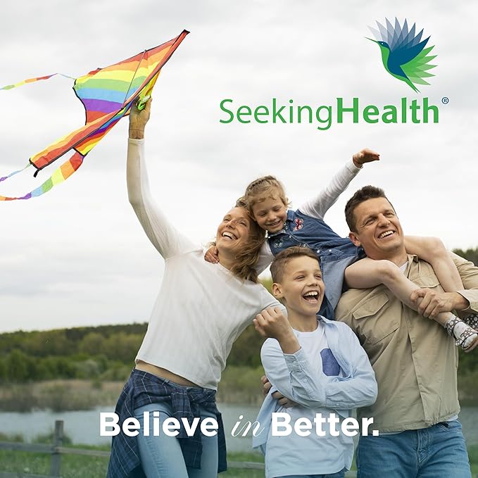 Seeking Health Kids Multivitamin Chewable MF, Formulated for Children’s Health, Methyl-Free, with Folinic Acid, Vitamin B12, Riboflavin, Vitamin A, Vegetarian (60 Chewable Tablets)*