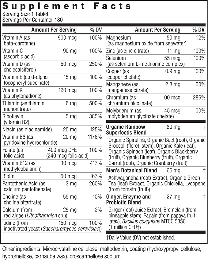 Rainbow Light Multivitamin for Women 50+, Vitamin C, D & Zinc, Probiotics, Women’s One 50+ Multivitamin Provides High Potency Immune Support, Non-GMO, Vegetarian, 150 Tablets