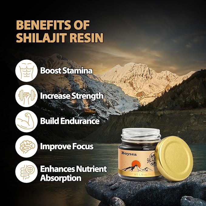 Pure Himalayan Shilajit Resin | 600 mg 80+ Servings| 85+ Trace Minerals & 75%+ Fulvic Acid for Focus & Energy| Zero Sugar| Gold Grade Pure Shilajit for Men & Women - 1.76 Oz * 3 Pcs
