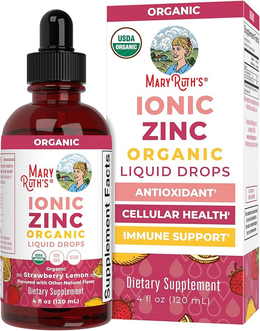 MaryRuth Organics Strawberry Lemon Ionic Zinc, 4 FZ