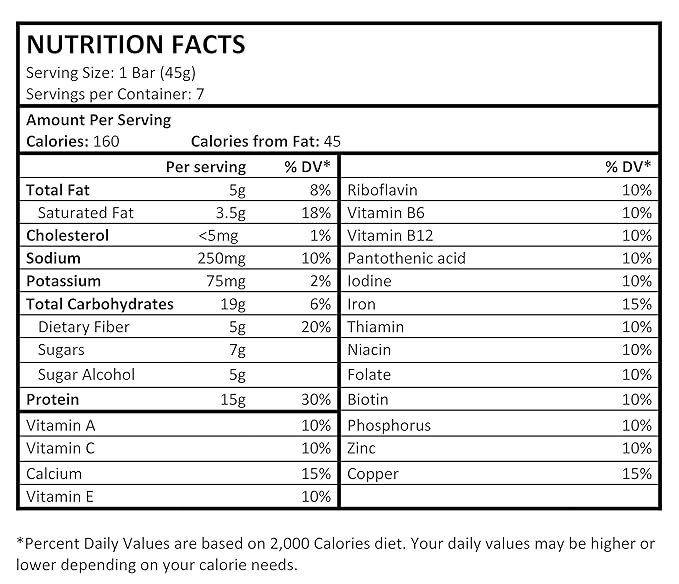 GO4IT Health Meal Replacement Bar, HIGH Protein Nutrition Bar, HIGH Fiber, LOW Calories, KETO friendly, Pre-workout, Weight Loss Food Bar, 7/Box - (Shortbread Cookie)