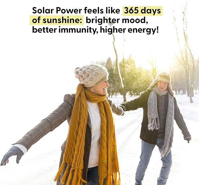 LIVELY VITAMIN CO. Solar Power Vitamin D3 5000 iu - Patented Vitamin K - MK7 - Immune Balance - Brain Function - Mood - Heart - Stress - 60 Count
