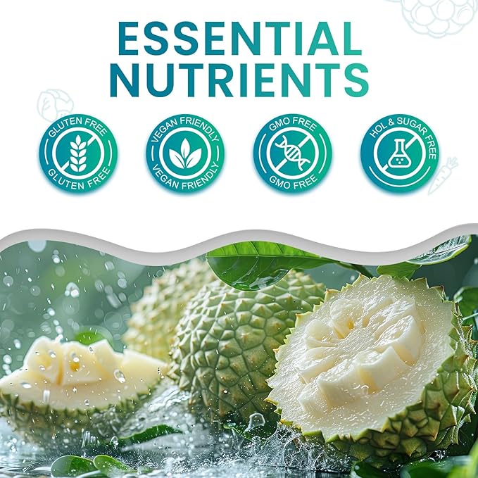 Soursop Bitters Liquid, Soursop Graviola Liquid Drops Natural Soursop Multivitamin Drops Organic Soursop Leaf Extract Drops Soursop Oil for Men & Women