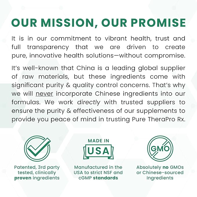 Pure TheraPro Rx Bio Boron 10mg, 3 Months Supply - Bororganic Glycine Boron for Men & Women - Premium Formula for Bone Health, Joint Flexibility, Cardiovascular Function & Immunity Support