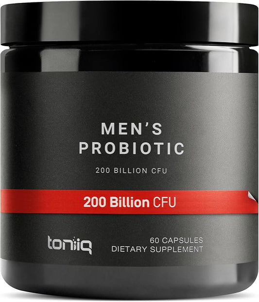 Probiotics for Men - Ultra High Potency, 200 Billion CFU, 20 Strains, Prebiotics for Digestive and Immune Support - Advanced Formula, Third-Party Tested, GMP-Certified