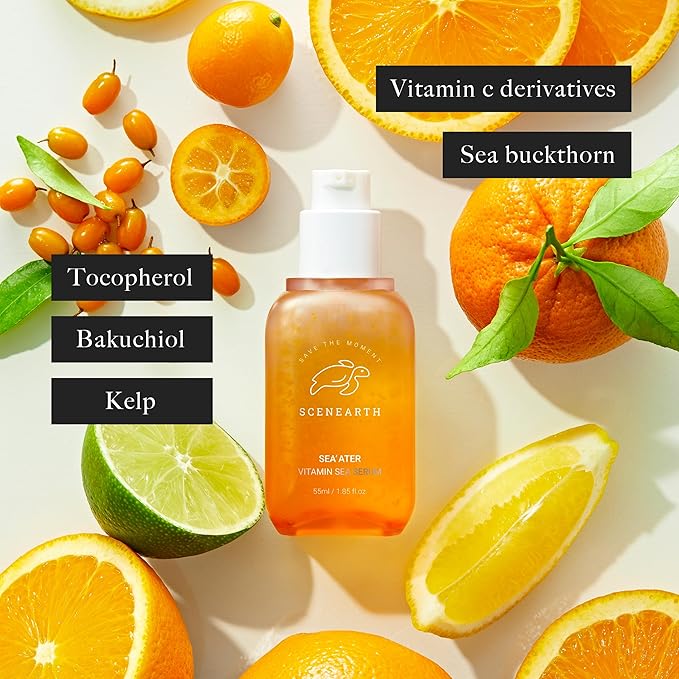 Sea'ater™ Vitamin C Serum Hydrating for Dry Skin, Wrinkle Fine Line, Brightening Skin, K Beauty
