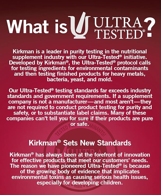 Kirkman - Vitamin D3 4000 IU - 120 Capsules - Supports Immune Health - Helps Build Strong Bones - Hypoallergenic
