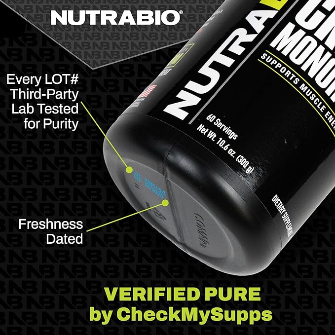NutraBio BCAA 5000 Powder - Fermented Branched Chain Amino Acids for Muscle Growth & Recovery - Natural Flavors, Sweeteners, and Coloring, Vegan, Gluten Free - Unflavored, 60 Servings