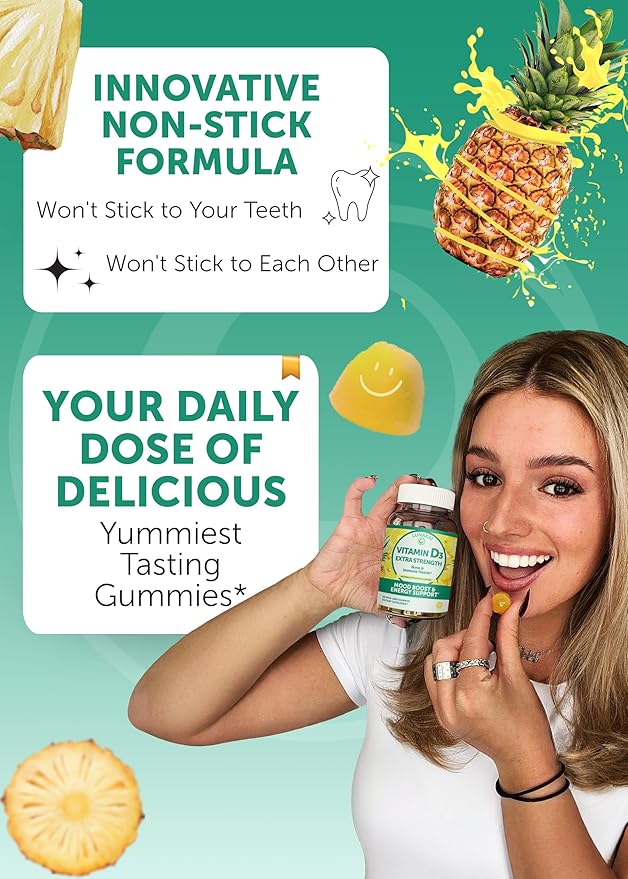 Lunakai Vitamin B12 and Vitamin D3 Gummies Bundle - 3000 mcg B12 and 25 mcg 1000 UI VIT D3 - Gluten Free, No Corn Syrup, Organic, Non-GMO, Plant Based Gelatin Free