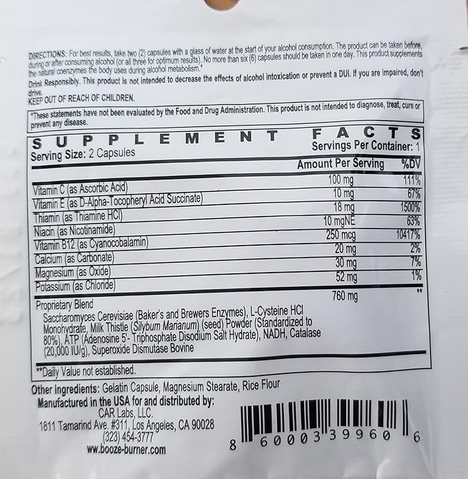 |3 Pack| (Party Pack)| Over-Indulgence-Prevention Ultimate Pre-Party-Supplement Hydration. Reduce a Possible Hangover