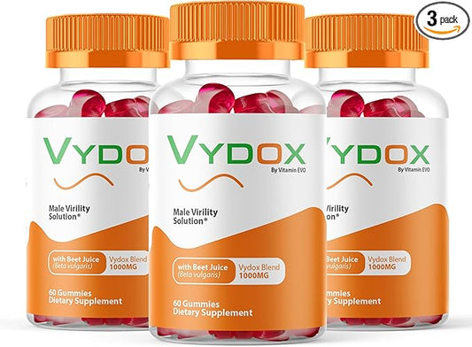 (3 PACK) Vydox Gummies, Vydox Plus Daily Health Supplement, Complete Formula for Overall Health to Support Performance, All Natural Gummys, Vy DOX Gomitas Reviews (180 Gummies) 3 Month Supply .