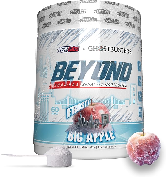 EHP Labs x Ghostbusters Beyond BCAA Powder Amino Acids Supplement for Muscle Recovery - Sugar Free BCAAs Amino Acids Post Workout Recovery Powder & EAA Amino Acids Powder - 60 Servings (Big Apple)