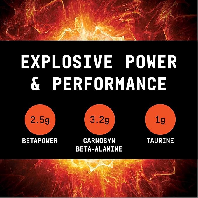 BEYOND RAW LIT AF | Advanced Formula Clinical Strength Pre-Workout Powder | Contains Caffeine, L-Citruline, and Nitrosigine | Sweet & Tart | 20 Servings