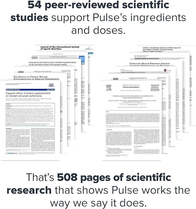 LEGION Pulse Pre Workout Supplement - All Natural Nitric Oxide Preworkout Drink to Boost Energy, Creatine Free, Naturally Sweetened, Beta Alanine, Citrulline, Alpha GPC (Caffeine Free Tropical Punch)