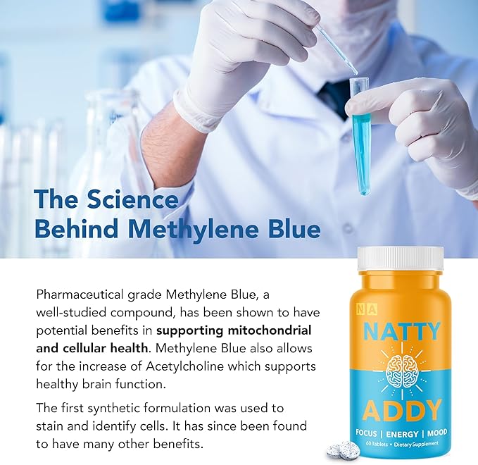 Maximum Strength Brain Support - Methylene Blue, Caffeine, and L-Theanine