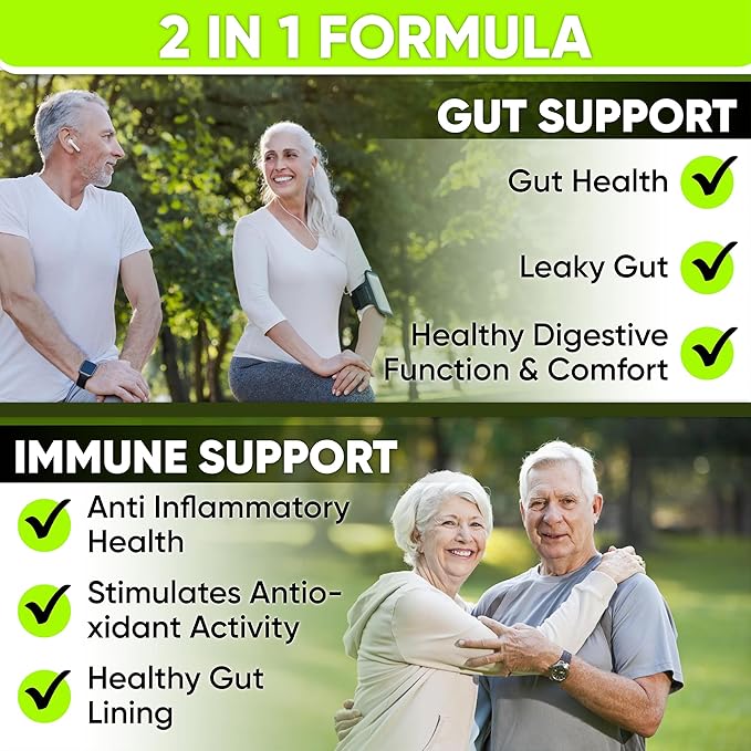 Complete Gut Health for Women and Men with Probiotic, Prebiotic, Postbiotic & Digestive Enzymes for Leaky Gut Repair.Gut Support for Healthy Gut Lining, Digestion Health, Occasional Gas, and Bloating.