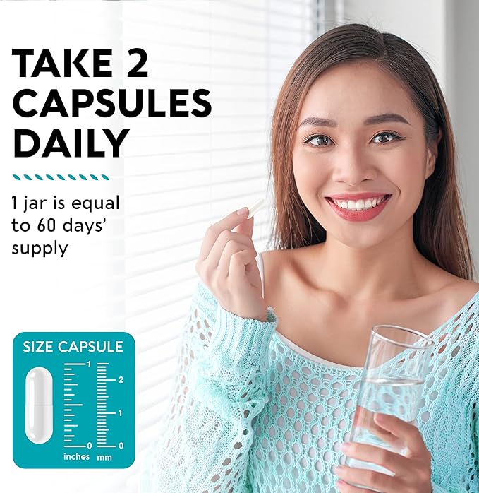 NAC Supplement | Selenium | B6 | B12 - Antioxidant, Immune Support - N Acetyl Cysteine 600 mg per Capsule, 1200 mg per Serving - Made in USA - Non-GMO, Gluten-Free, Vegan - 2 Month Supply