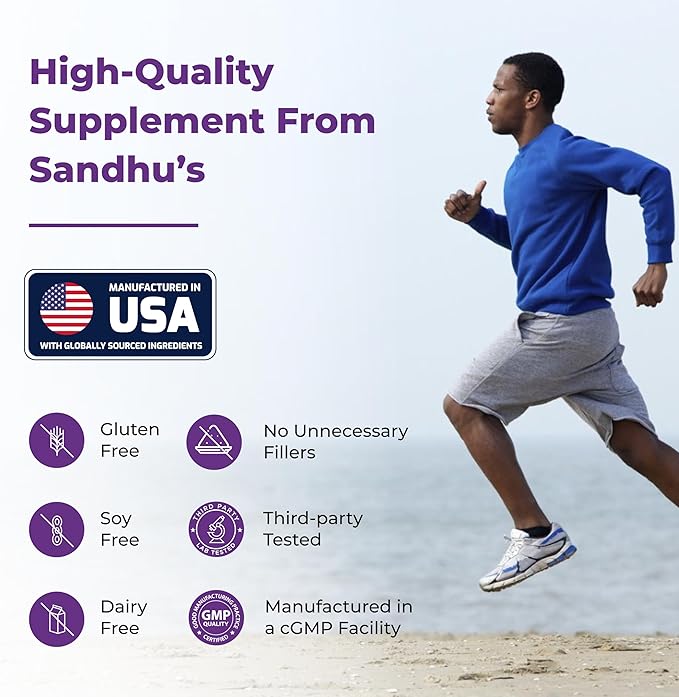 Sandhu's Quercetin with Bromelain 1000mg Per Serving 120 Count Vegetarian Capsules Bioflavonoids Supplement Complex Supports Immune, Cardiovascular & Respiratory Health