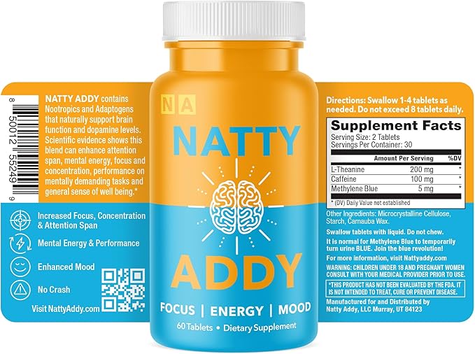 Maximum Strength Brain Support - Methylene Blue, Caffeine, and L-Theanine