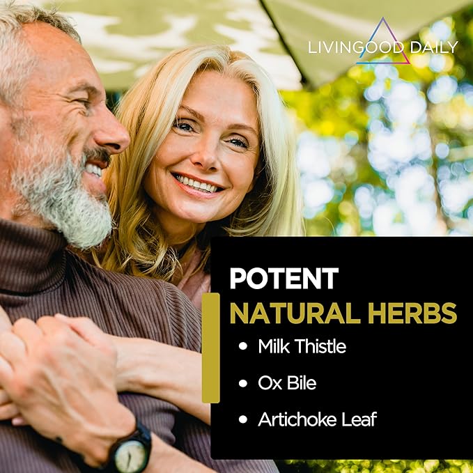 Livingood Daily Liver & Gallbladder Cleanse, 56 Vegetarian Capsules - Gallbladder Supplement with Ox Bile Powder Supports Digestion - Promotes Liver Function - Non-GMO, Gluten-Free & Allergen-Free