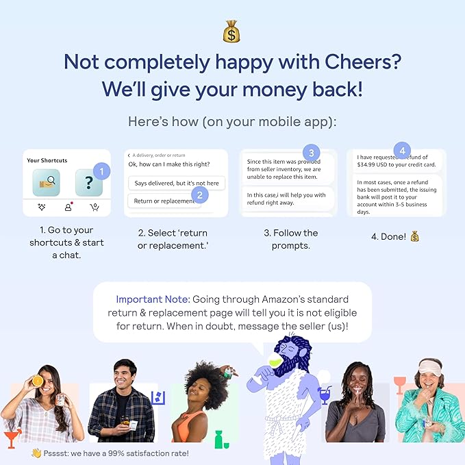 Cheers Hydrate | Oral Rehydration Solution | Electrolytes for Rapid Hydration After Drinking | Lemon Lime Flavor | 24 Servings | Electrolyte Supplement with Sodium, Potassium, Glucose