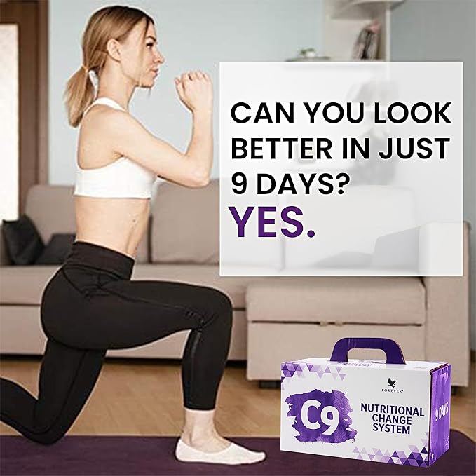Forever Living - Forever C9 Lite Ultra Vanilla Cleanse Kit - with Aloe Vera Gel, Plant-Powered Protein, Thermogenic Blend, Garcinia Cambogia, & Fiber