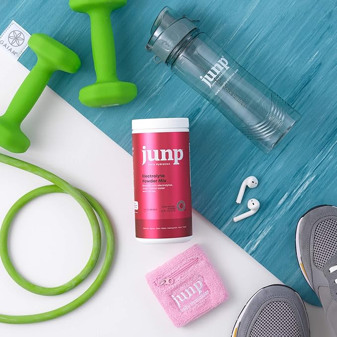 JUNP Electrolytes Powder No Sugar No Carbs, Wild Berry Fruit Flavor Keto Electrolyte Drink Mix - Potassium & Salt Hydration Powder Electrolytes, Zero Calorie Sugar Free Electrolyte Powder, 90 Servings