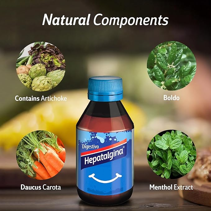 Liver Support Digestive Protector - Liquid Herbal Supplement with Artichoke Extract for Liver Cleanse Detox & Repair - Liver Detox Cleanse Drops with Mint, Boldo & Carrot - 45 ml