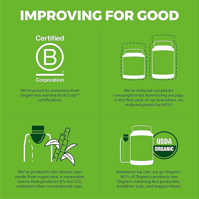 Orgain Organic Vegan Protein Powder, Natural Unsweetened - 21g of Plant Protein, 4g Prebiotic Fiber, Low Net Carbs, No Lactose Ingredients, No Added Sugar, Non-GMO, For Shakes & Smoothies, 1.59 lb