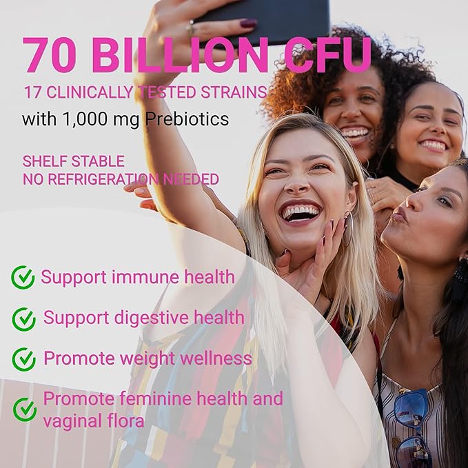 UpNourish Prebiotics, Probiotics and Caviar Colalgen for Women's Digestive & Weight Wellness, Skin Radiance, Joint Mobility, Feminine Health with Cranberry Extract & D-Mannose, 30 Fast-melt Packets