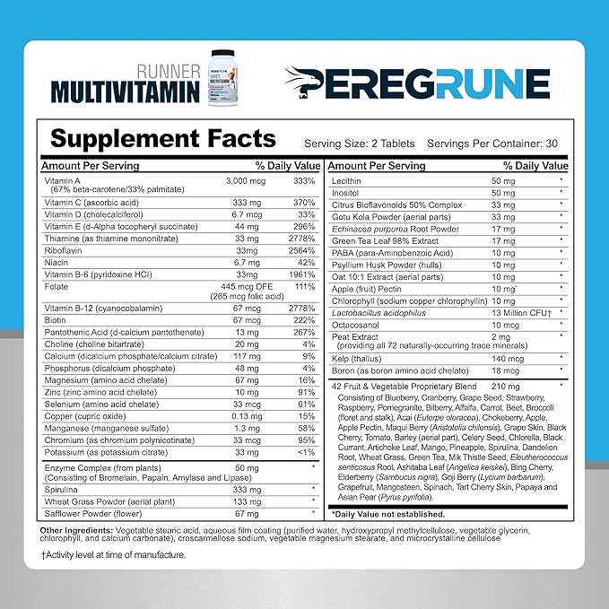 Runner Multivitamin & Omega 3 Fish Oil Bundle | Engineered Multivitamin for Runners | Antioxidants for Health & Recovery | Vitamin B Complex for Endurance, Energy | Joints & Heart Health