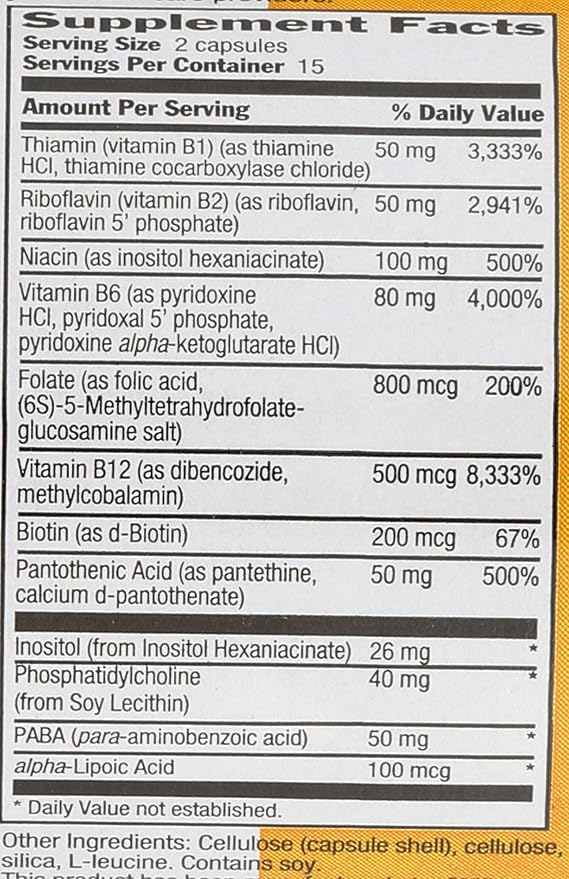 Country Life Coenzyme B Complex, 30-Count